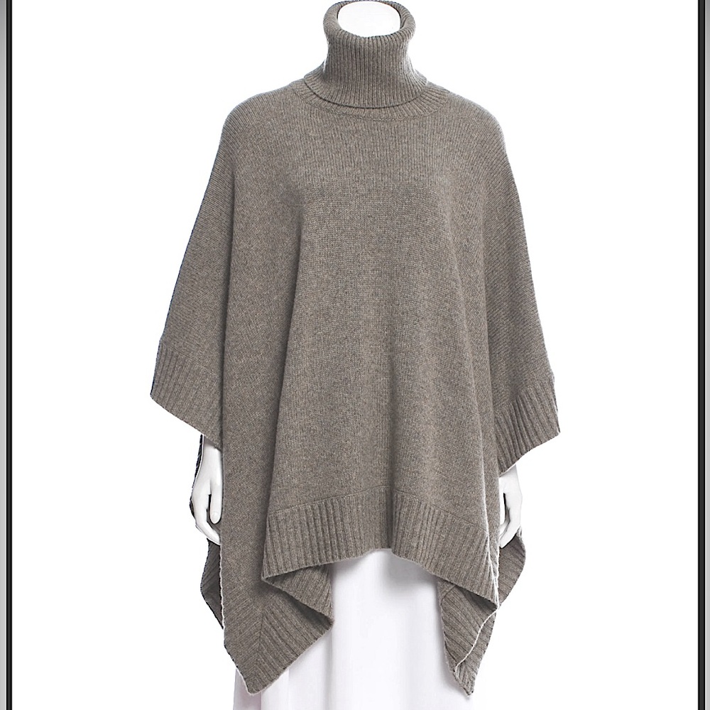 Ralph Lauren
Women's Gray Cashmere Turtleneck Poncho NWOT. XS/S